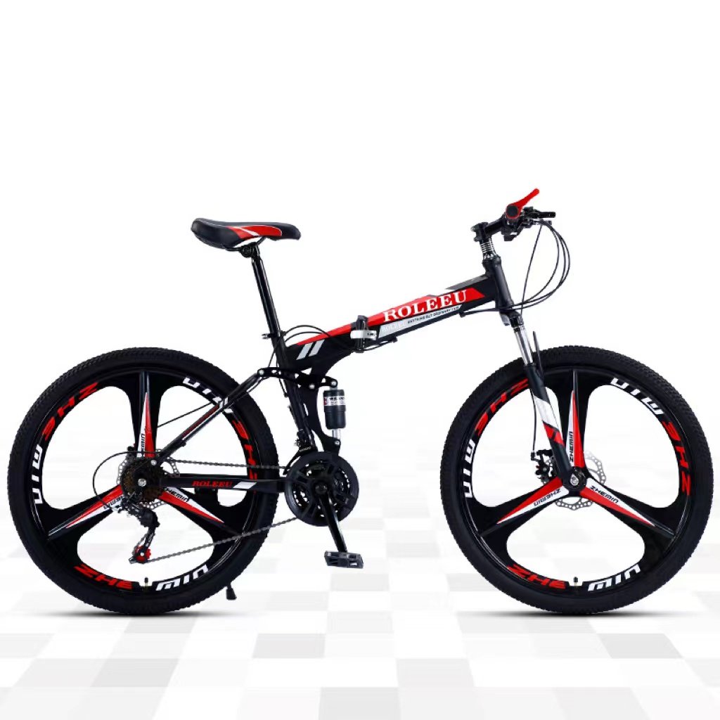2024 Cheap Foldable Cycle 26inch Bicycle Road Bike Folding Full Suspension Mountain Bicicleta Mtb 30 Speed Gear Carbon Steel 172