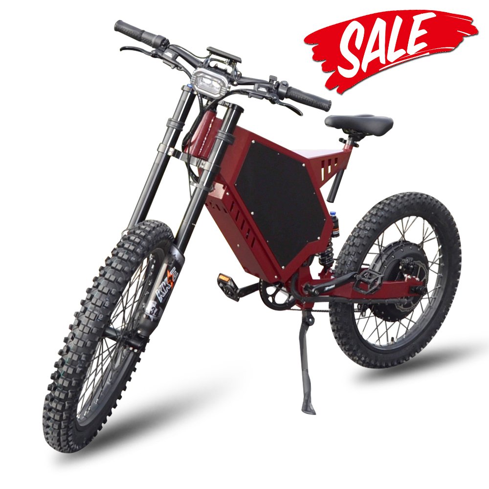 Adjustable Steal bomber enduro off road ebike 48V 3000W electric mountain bike full suspension with 26*2.6 tyre electric cycle