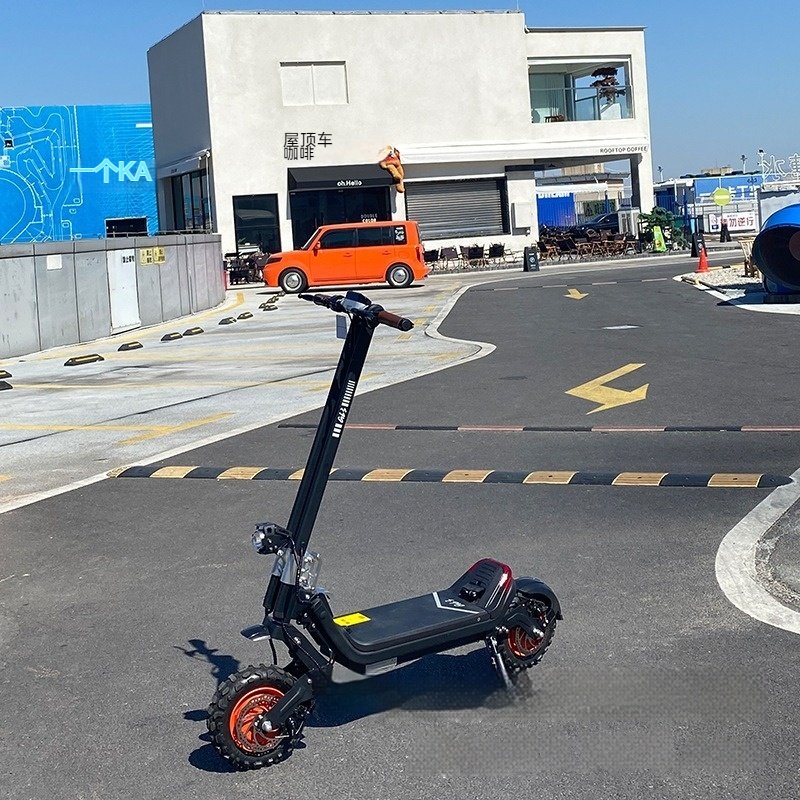 2024 EU UK Fast 1200W*2 Dual Motor Electric Scooter 11inch Offroad Escooter