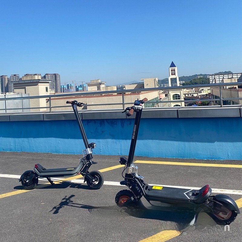 2024 EU UK Fast 1200W*2 Dual Motor Electric Scooter 11inch Offroad Escooter