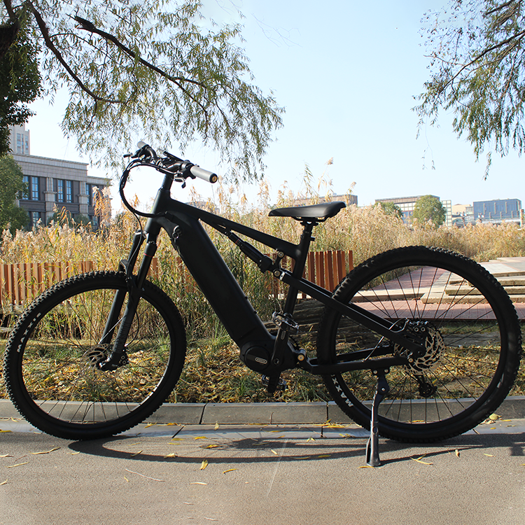 29 Inch Mtb Electric Bike Aluminum Alloy Integrated Battery Full Suspension Electric Mountain Bikes 250W Mid Drive Ebike