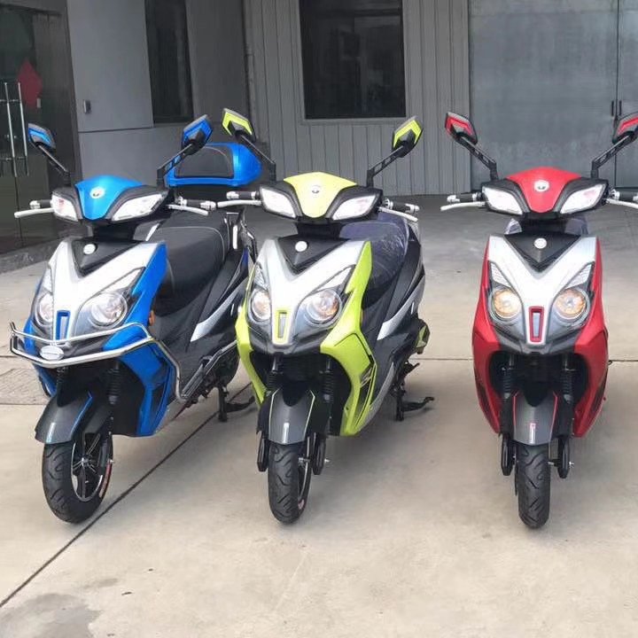 3000W 12 Inch Wheels Scooter Electric Motorcycle Sportbike with 80kmh and 72V 40AH Removable Lithium Battery