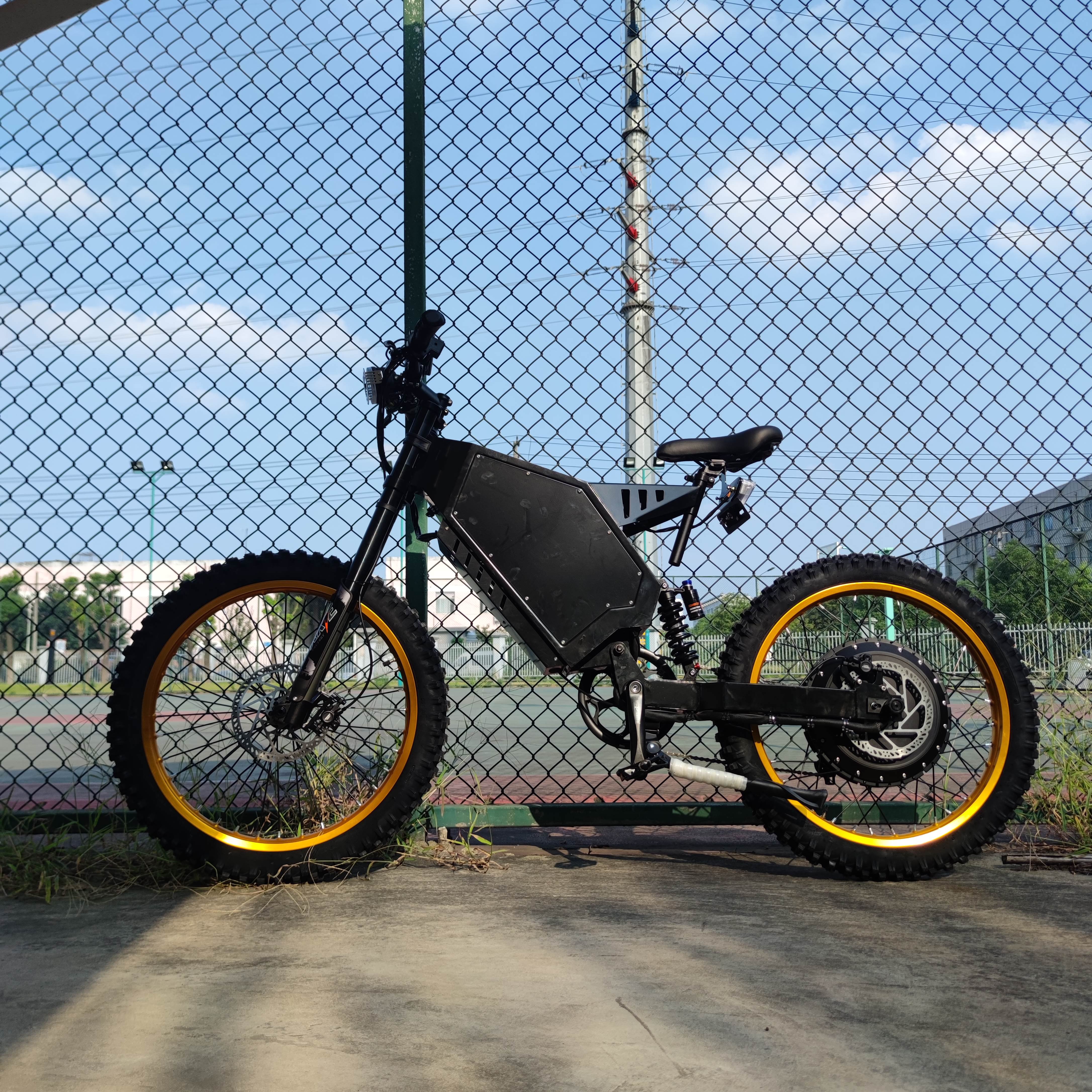 Popular Electric Mountain Bicycle 8000w 72v ebike12000w steal-th bomber electric bike with 45ah battery