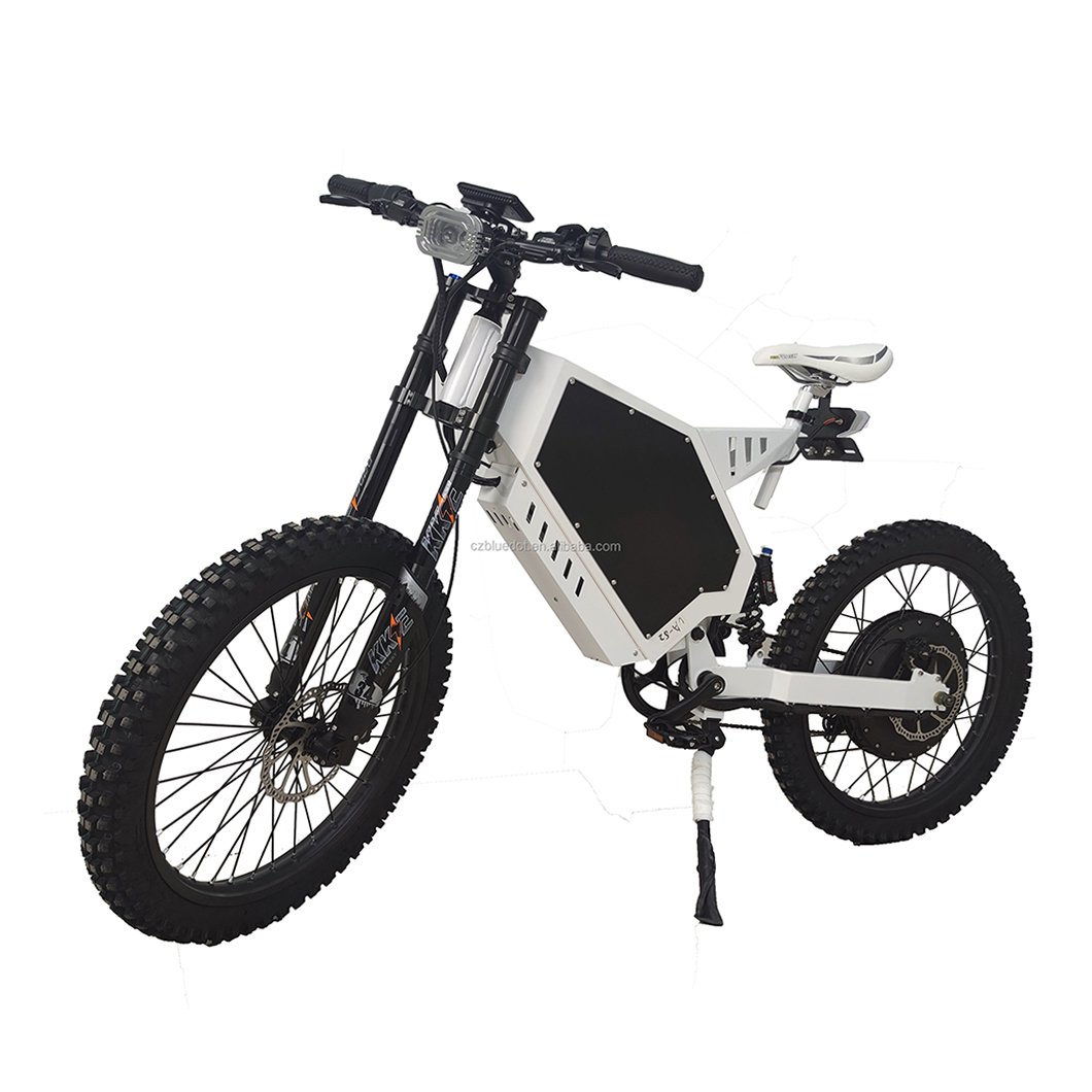 72V Electric Dirt Bike 12000w Brushless Motor Ebike 19 Inch Electric mountain Off Road E Bike with Pedal Assist