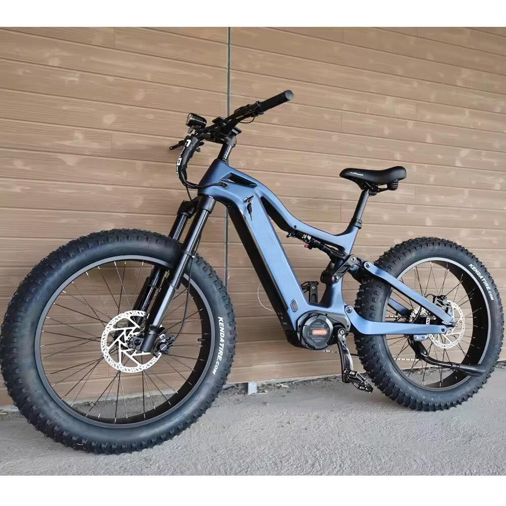 Joyebikes carbon fiber Fat Tire 48V 1000w Electric Mountain bike Full Suspension E Bicycle Ebike For Adult