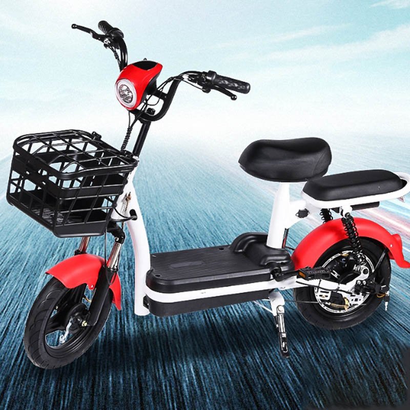 Factory Wholesale High Quality Electric Bicycle New Design 48v 12ah Fat Tire 14inch Electric City Bike For Adult