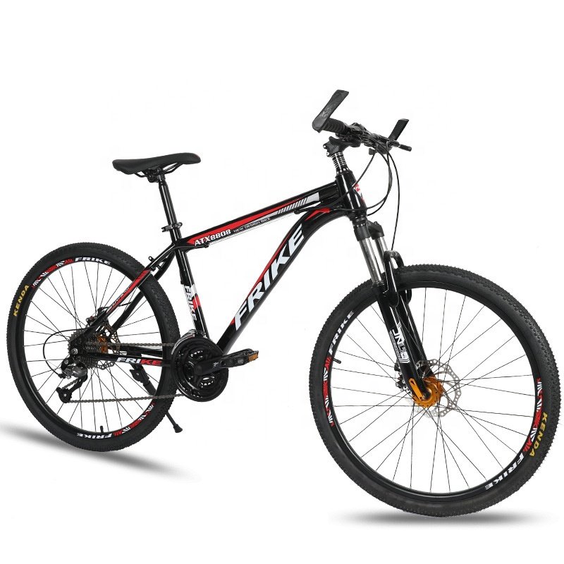 Professional 26 inches carbon steel Shock absorption double disc brake adults bicycle Variable 27 speeds city mountain bike