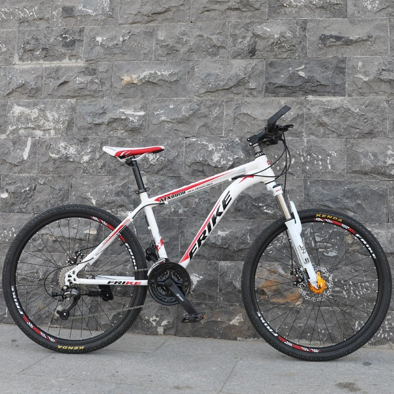 Professional 26 inches carbon steel Shock absorption double disc brake adults bicycle Variable 27 speeds city mountain bike