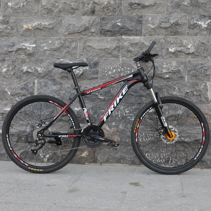 Professional 26 inches carbon steel Shock absorption double disc brake adults bicycle Variable 27 speeds city mountain bike