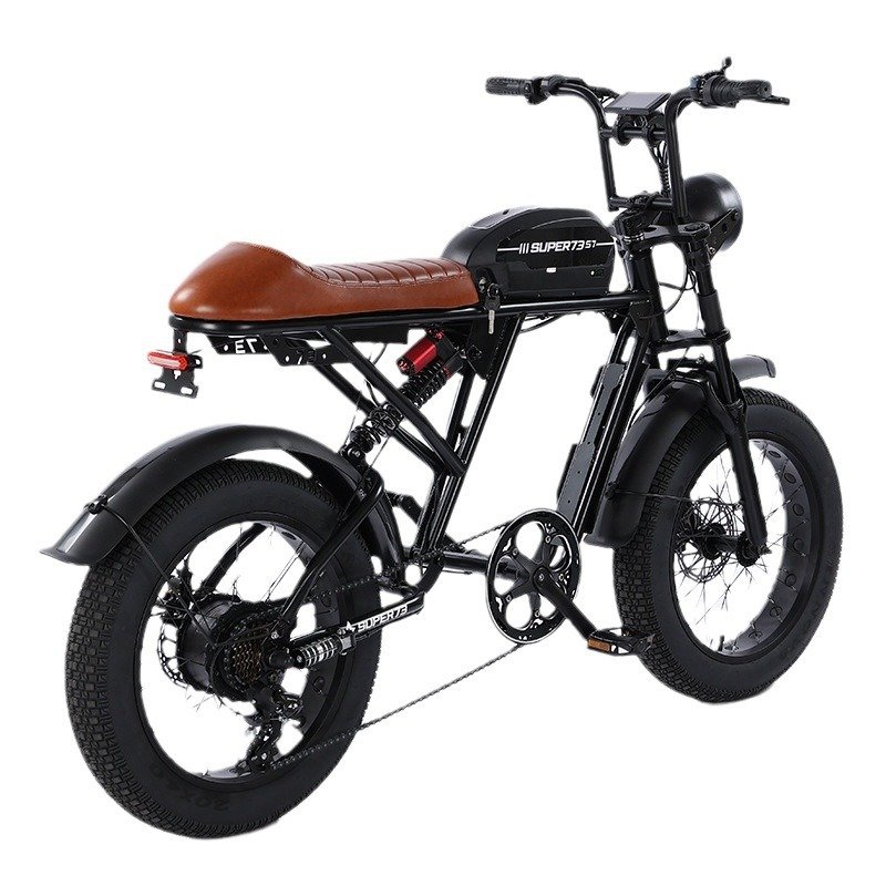 High Quality Sports Fat Tire Electric Bike Strong Tire Electric Mountain Bike Snowmobile Lithium Beach Electric Bicycle