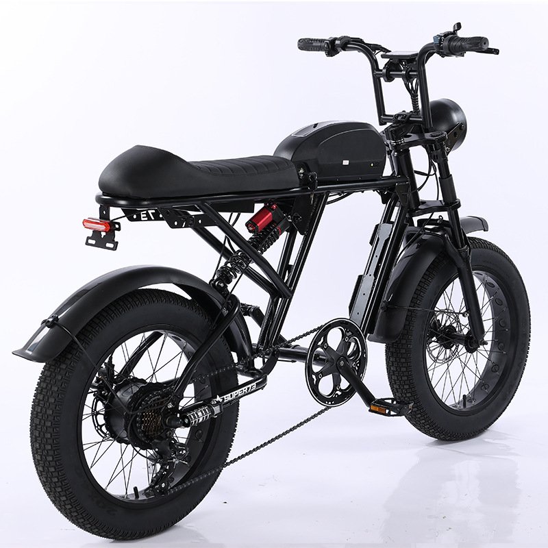 High Quality Sports Fat Tire Electric Bike Strong Tire Electric Mountain Bike Snowmobile Lithium Beach Electric Bicycle