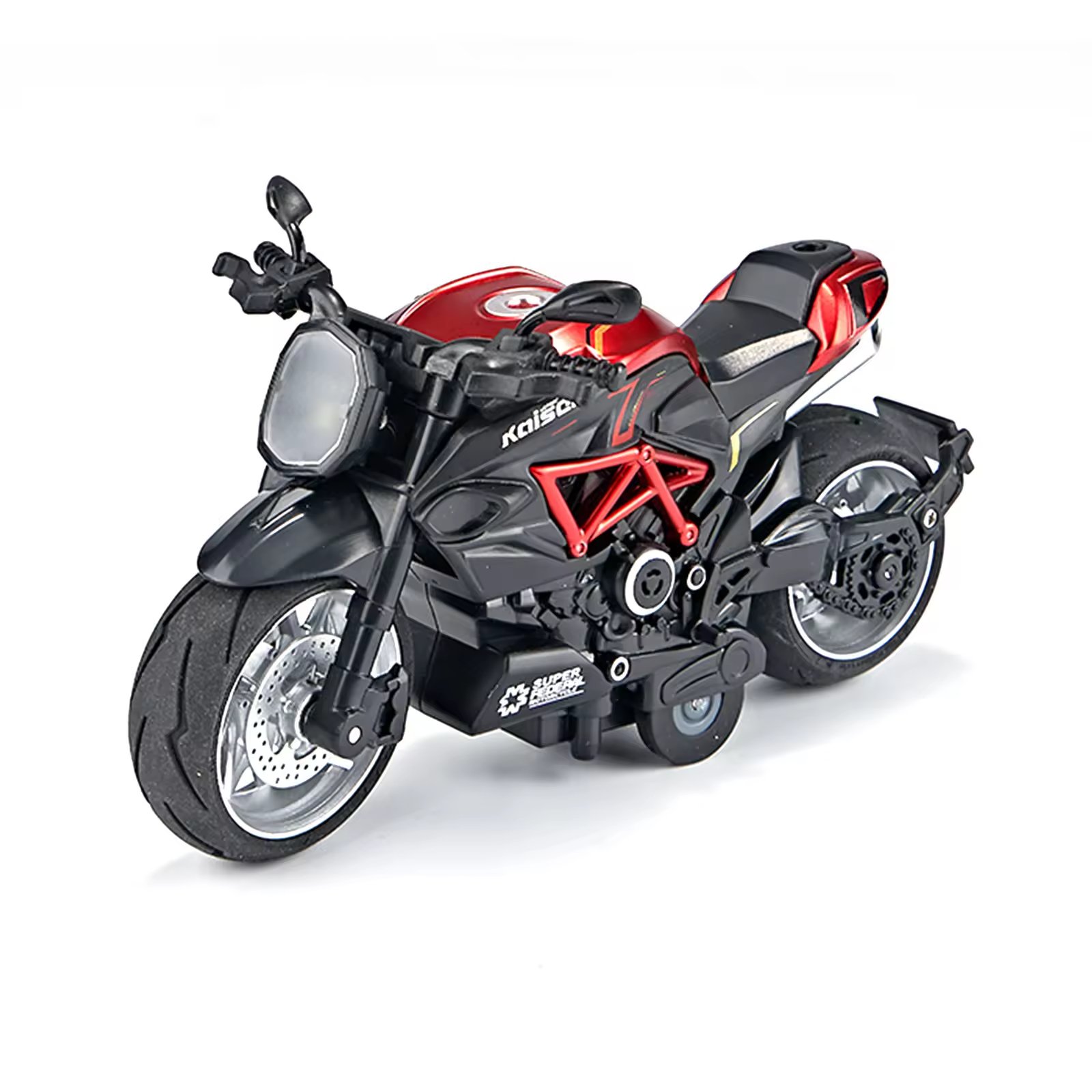 PANDAS 1:8 Alloy Motorcycle Model Diecast Toy Racing Metal Motor Bike Toy Bend Road Simulation Decoration Metal Model Vehicle