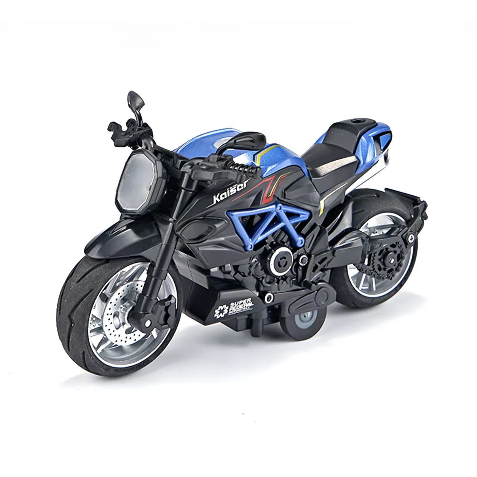 PANDAS 1:8 Alloy Motorcycle Model Diecast Toy Racing Metal Motor Bike Toy Bend Road Simulation Decoration Metal Model Vehicle