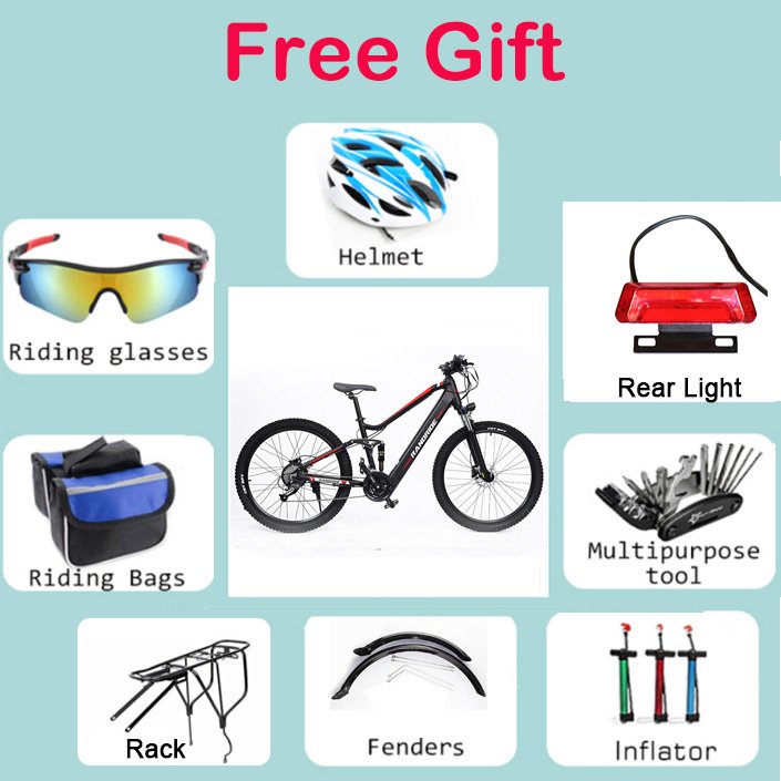 mtb electric Bicycle E Bike 1000W Brushless Motor 27.5 inch Al alloy 48V 13.6ah shimano Disc brake electric mountain bike