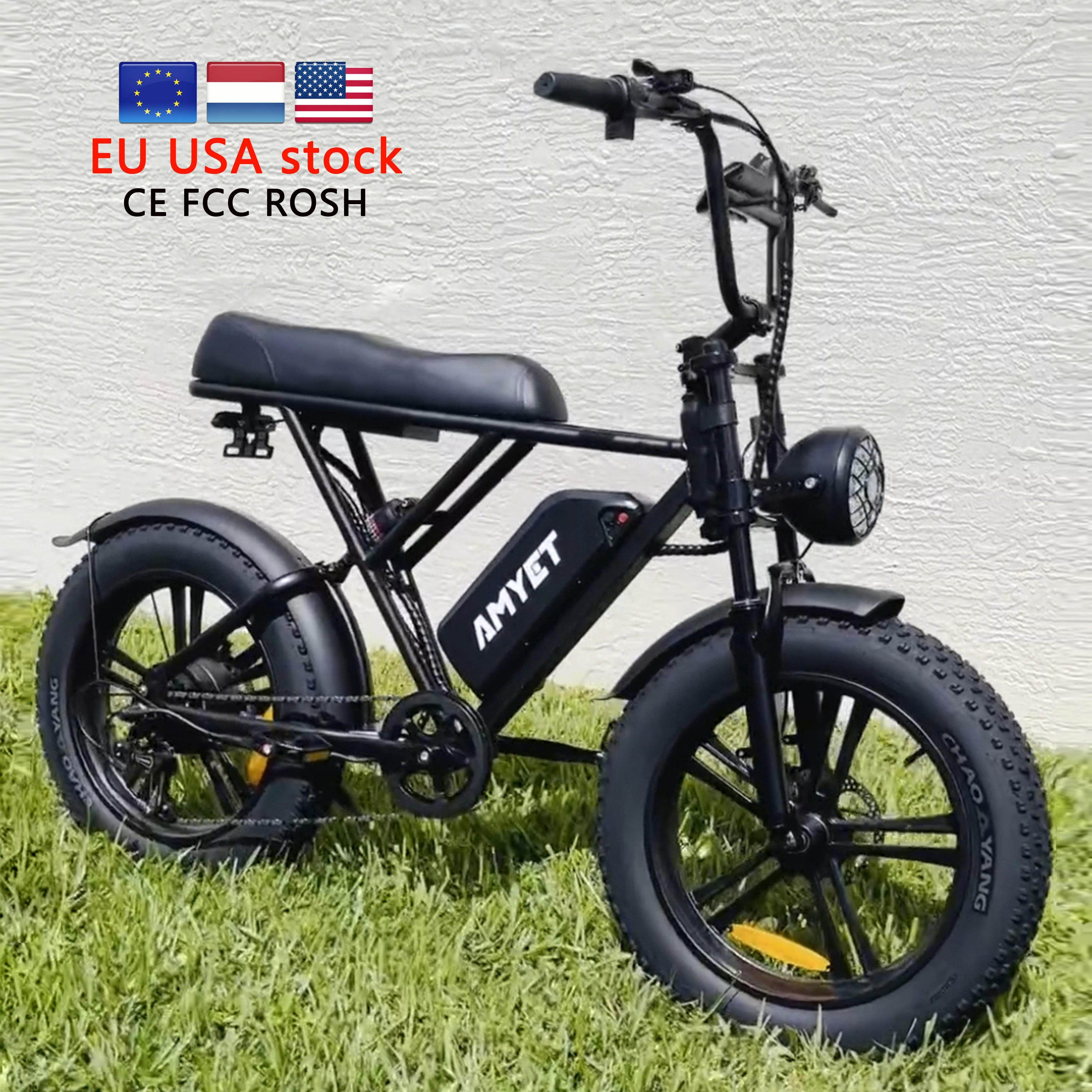 Netherlands 250w Electric bike 20inch Fat tire off road Ebike 1000w 48v mountain E-bicycle adult Motorcycle Electric City Bikes