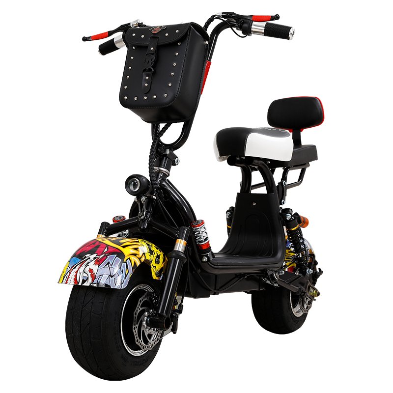 Steel Frame Electric Scooters Battery Removable Chopper Frame Fat Tire Electric Citycoco