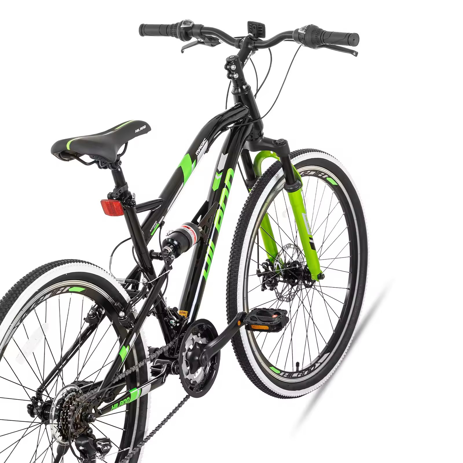 JOYKIE HILAND 21speed 26 inch full suspension with Front Disc Brake and Rear V Brake mountain bike steel mtb bicycle