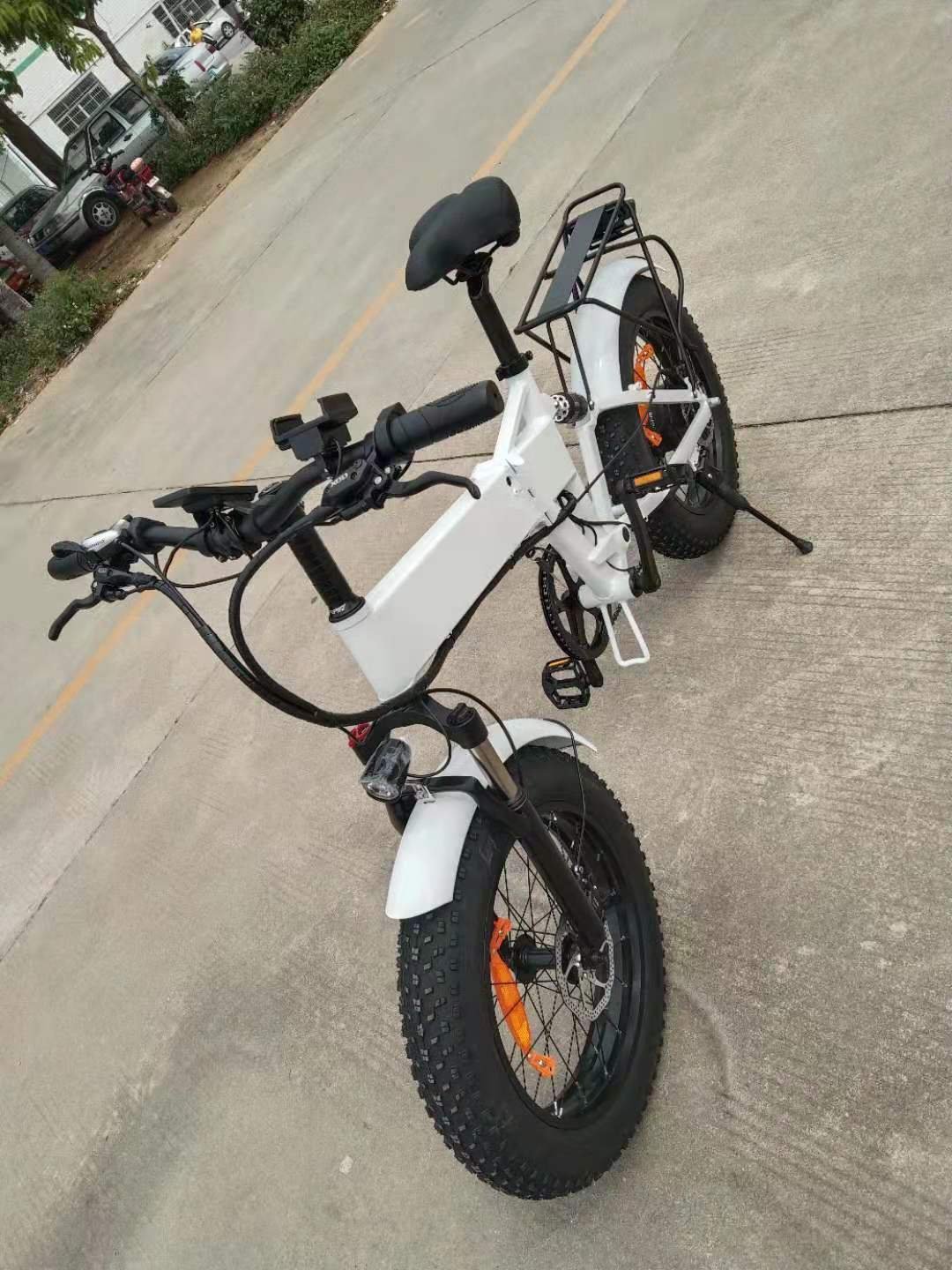 Hot Electric city bike 750/1000W/48V motor 17.5ah lithium battery 20" wheel fat tire alloy aluminum frame electric folding bike