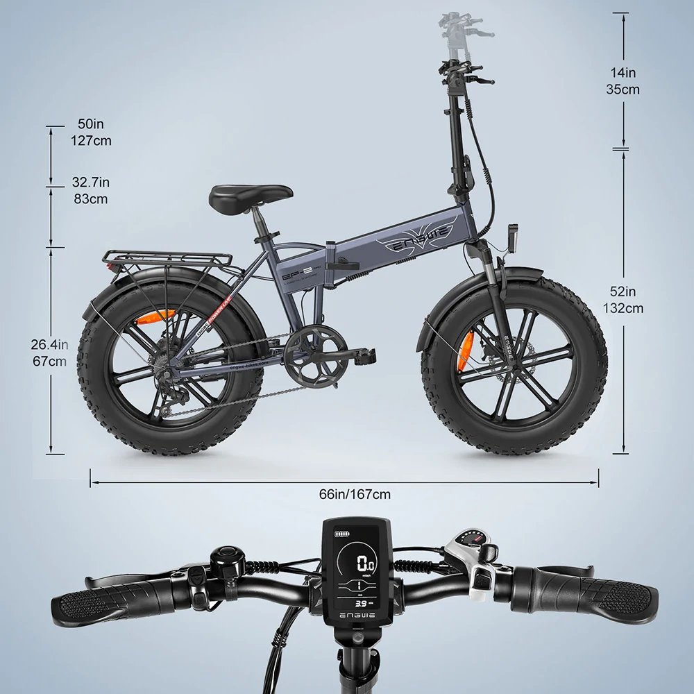 ENGWE Bike EP-2 Pro EU/US/UK Warehouse 48V13A electric Bicycle 20*4.0inch Fat tire 750W electric mountain Bike City Road ebike