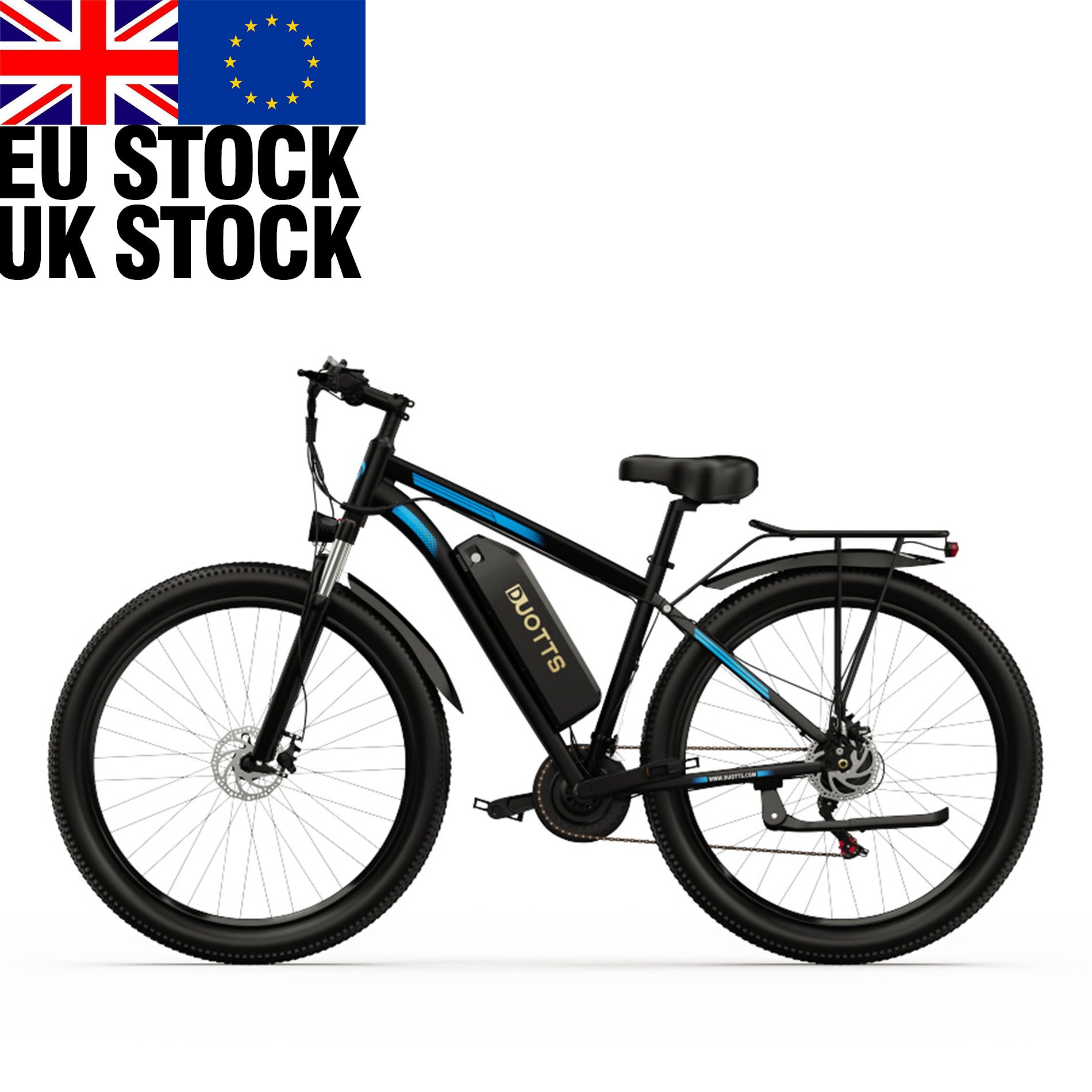 EU Warehouse Drop Shipping DUOTTS C29 Green City Electric Bike 750W e bikes Disc Brake 29 Inch Tires Electrically Bike Adult