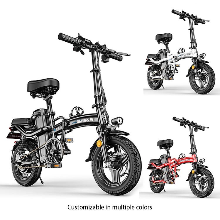 Mini Folding Electric Bicycle 400W 48V 8AH 14 Inch Electric City Bike Foldable electric bicycle