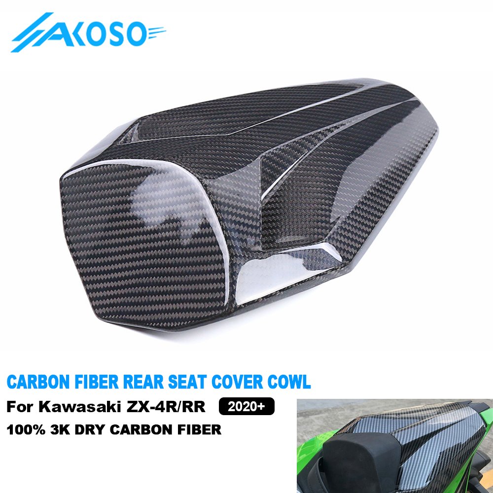 AKOSO 3K Dry Carbon Fiber Fairings Full Range Motorcycle Sportbike Body Parts Accessories For Kawasaki Ninja ZX-4R ZX-4RR 2020+