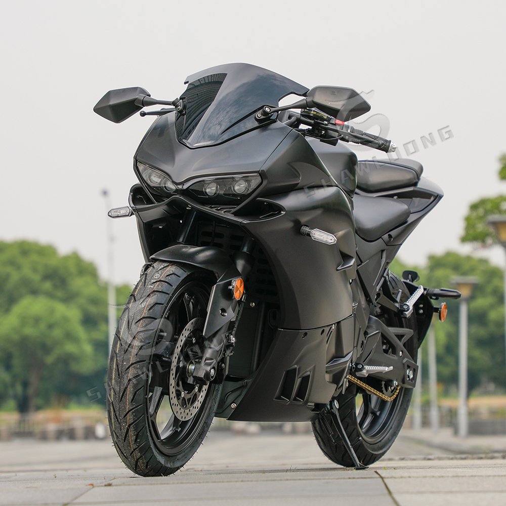 DOT Approved 15000W Racing Electric Motorcycle for Adults 150km/h Speed with Mid Drive Motor for Russia