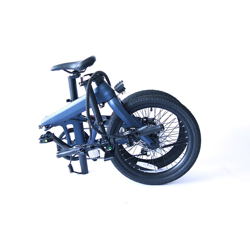 2023 New Design Carbon Frame 250W Electric Folding Bike 7 Speed City E Bike