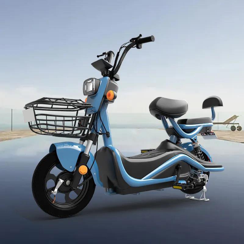 14-Inch High Carbon Steel City E-Bike with 500W Battery Factory Outlet Electric Bike
