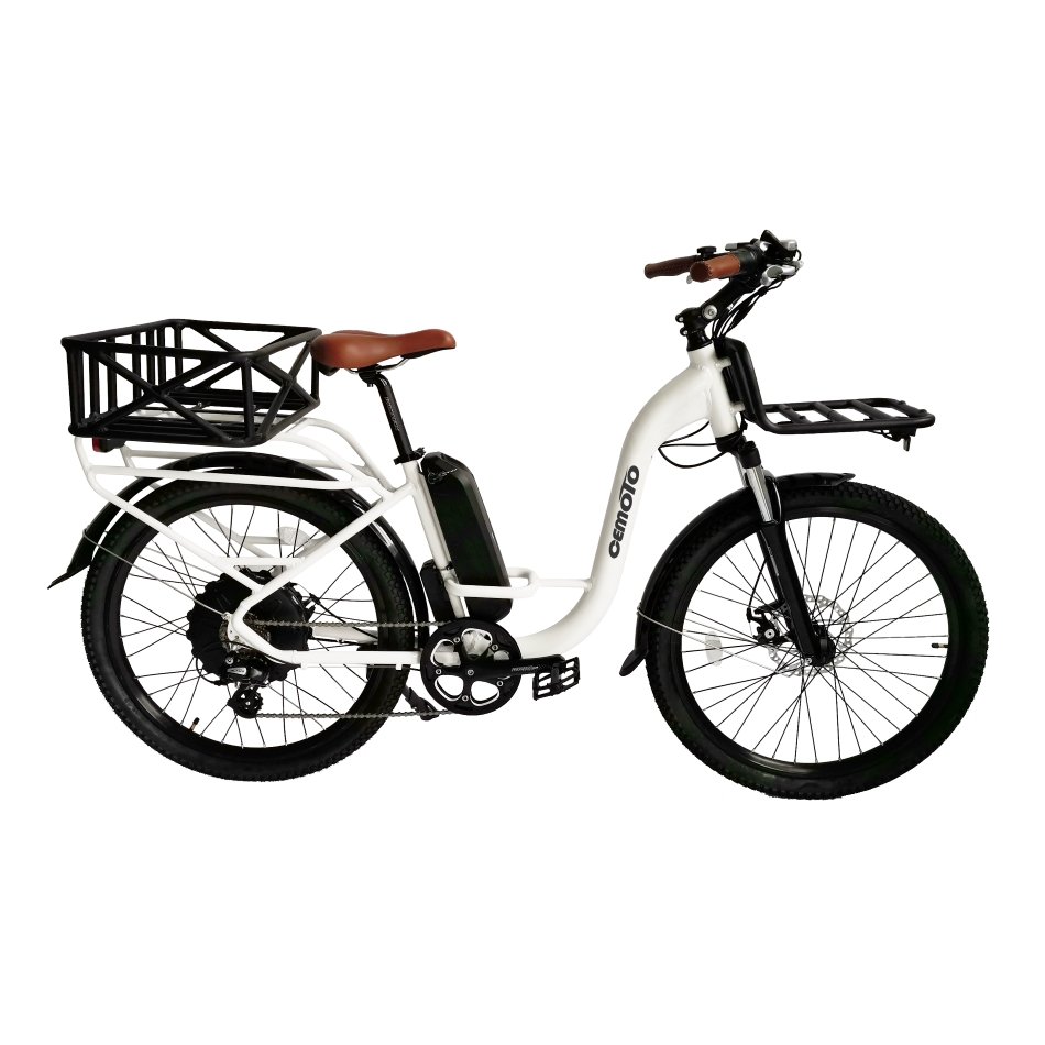 E-bike Aluminum Alloy Frame Electric Bicycle 7 Speed 750W Brushless Motor 26*1.95 Inch Cargo City Electric Bicycle for Adults