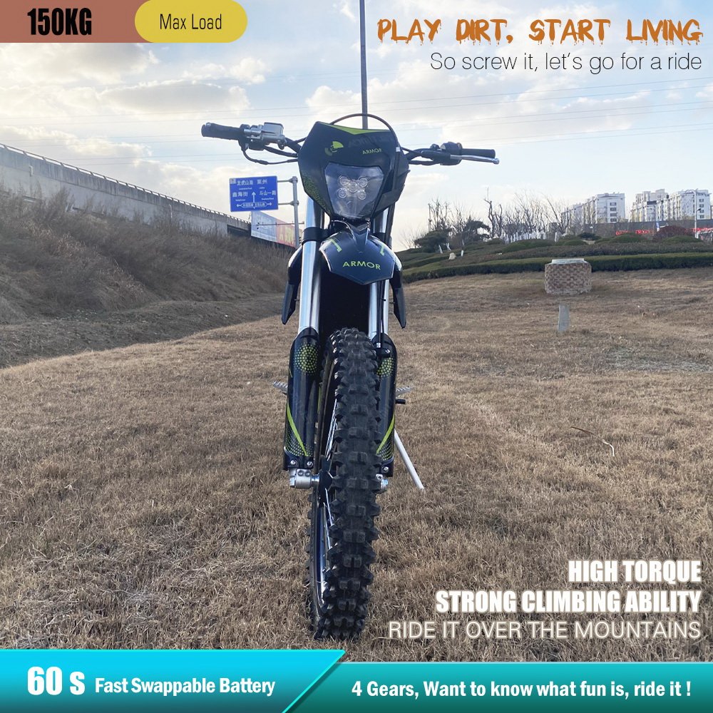 AdmitJet Armor Offroad Ebike Long Range Fast Speed Hunting Mountain Biking Electric Pit Bike for Adventures