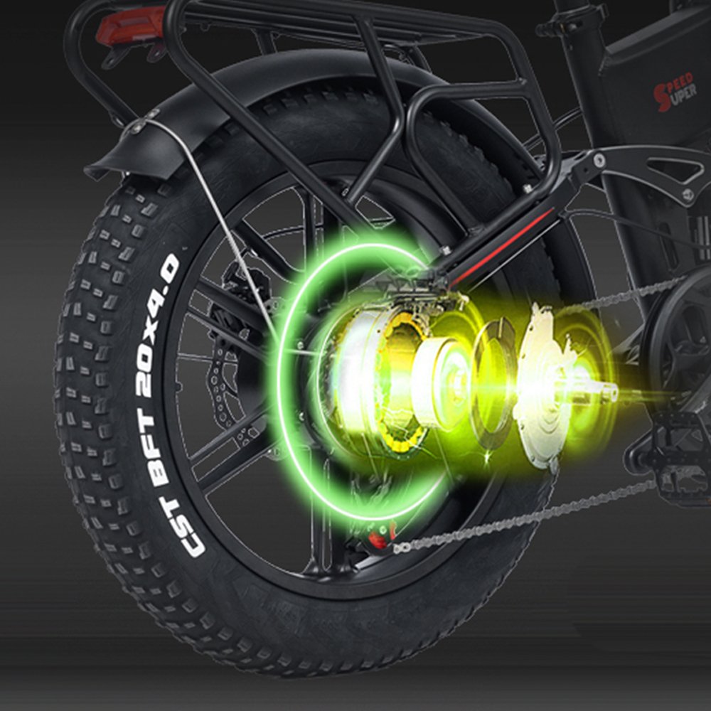 eu warehouse folding ebike 48v 1000w snow electric bicycle fat tire electric mountain bike