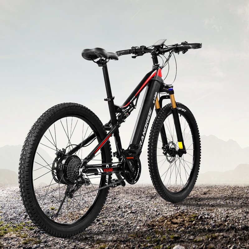 27.5 inch Electric Mountain Bike Full Suspension Ebike 1000W Eu warehouse MTB Electric Bike With SHIMANO Hydraulic Brake