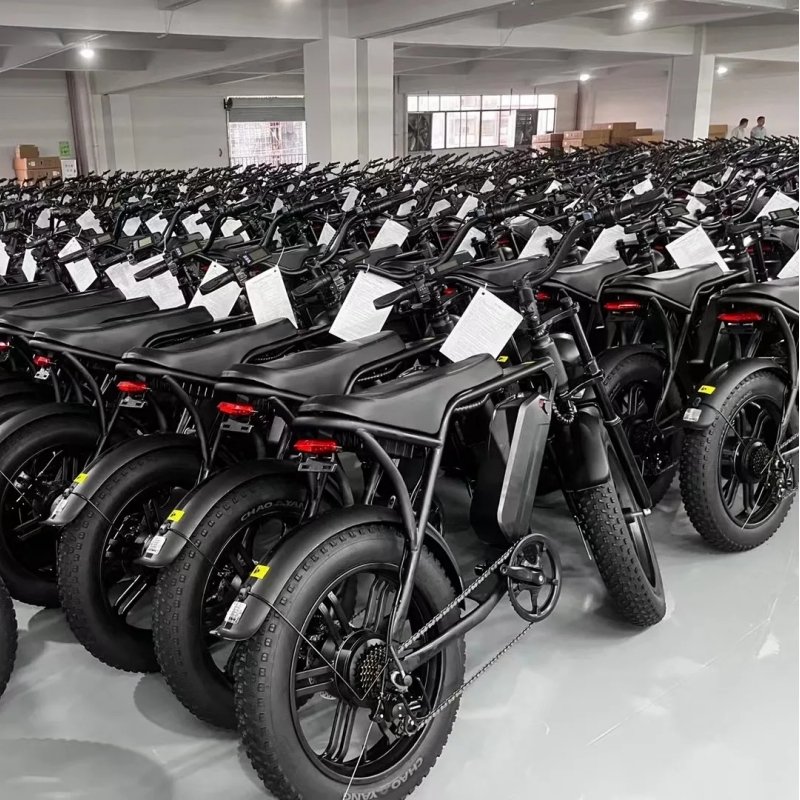 OUXI V8 Electric Bicycle 1000W 48V 15AH 20*4.0inch Electric Bike Fat Tire E-bike Snow Sand Mountain Bicycle in EU USA Warehouse