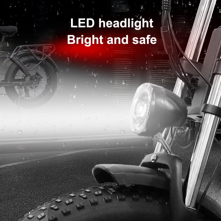 20 inch Fat Tire 2000W 48V 25AH Lithium Battery Aluminum Alloy 7 Speed Adult MTB eBike E Electric Mountain Bike Full Suspension