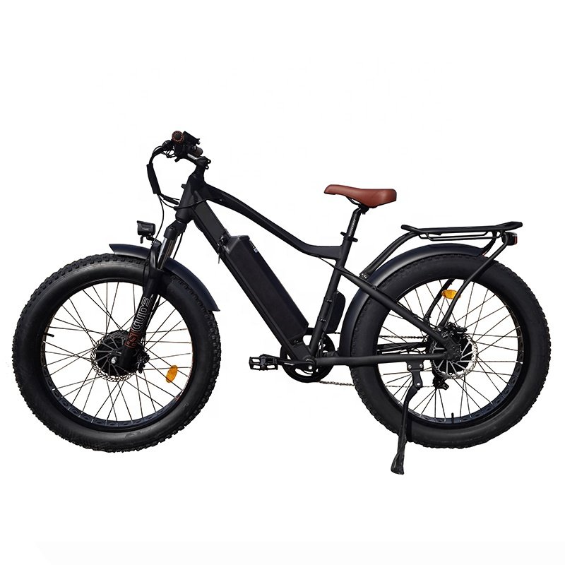Dual Motor 48V Front 500W & Rear 500W Electric Bike Mountain 26 inch Fat Tire Ebike Step Over E-Bicycle For Adults