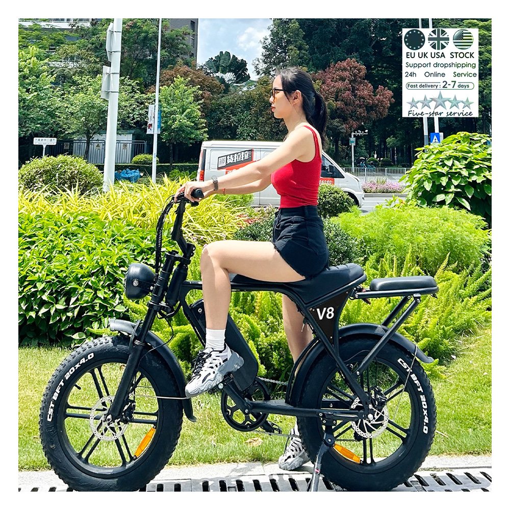 20 inch Electric Bicycle OUXI V8 48v 250W/750W fatbike Eu warehouse Electric Mountain bike City All Terrain electr bike