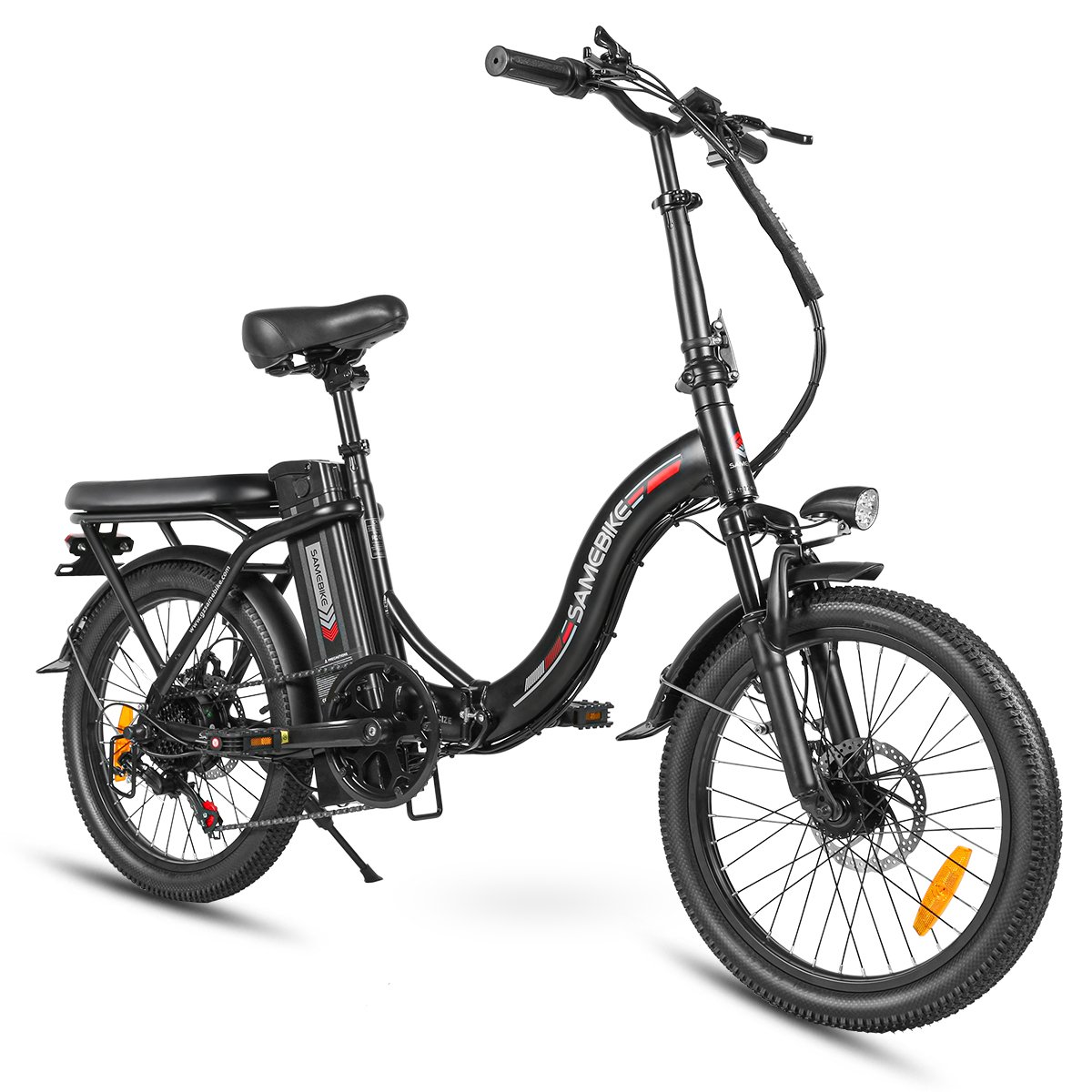 2024 SAMEBIKE 350W Electric City Bicycle Lady's Foldable 20-Inch Ebike with 36V12Ah  from EU Warehouse