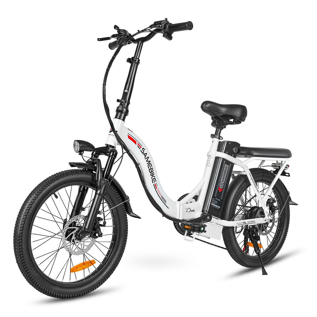 2024 SAMEBIKE 350W Electric City Bicycle Lady's Foldable 20-Inch Ebike with 36V12Ah  from EU Warehouse
