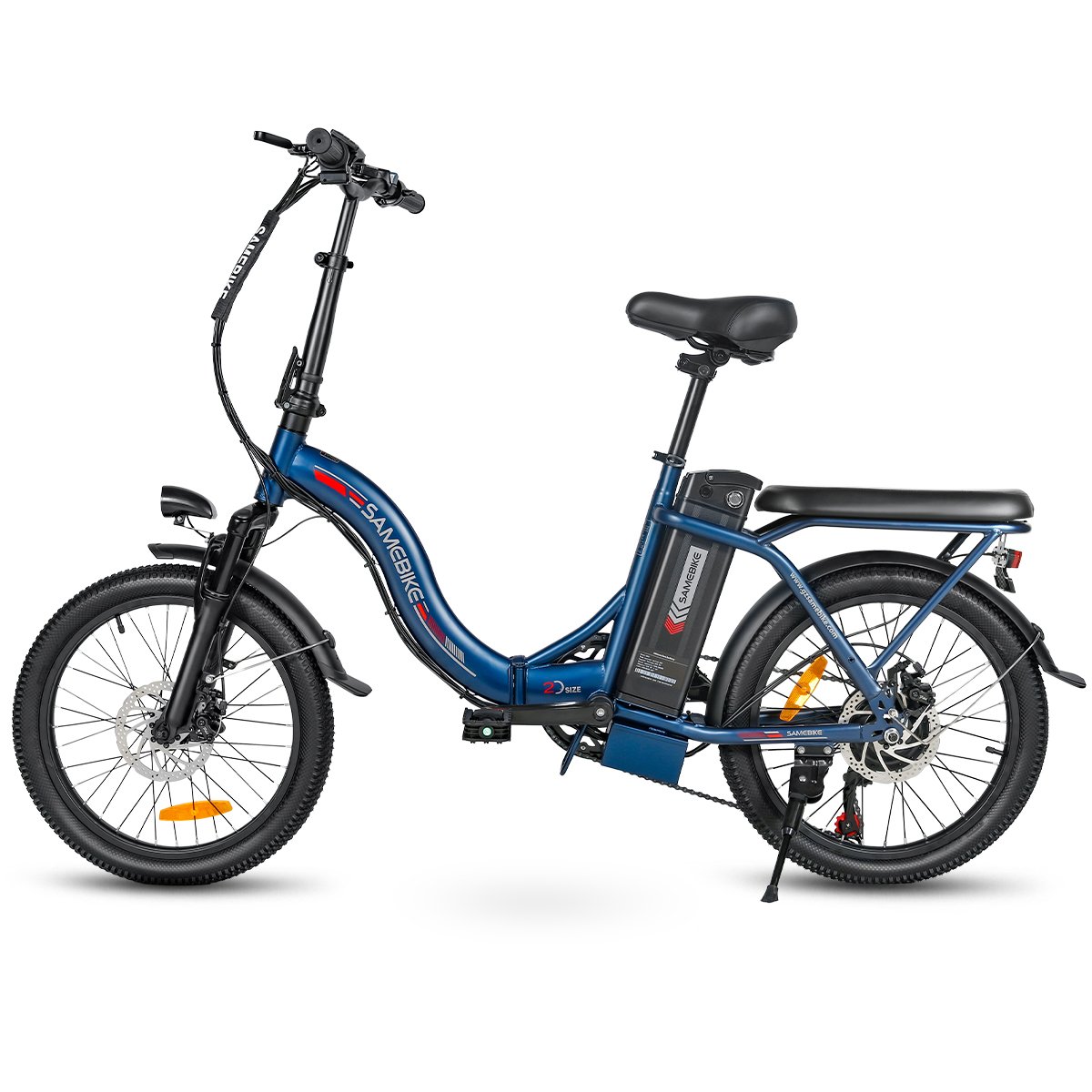2024 SAMEBIKE 350W Electric City Bicycle Lady's Foldable 20-Inch Ebike with 36V12Ah  from EU Warehouse