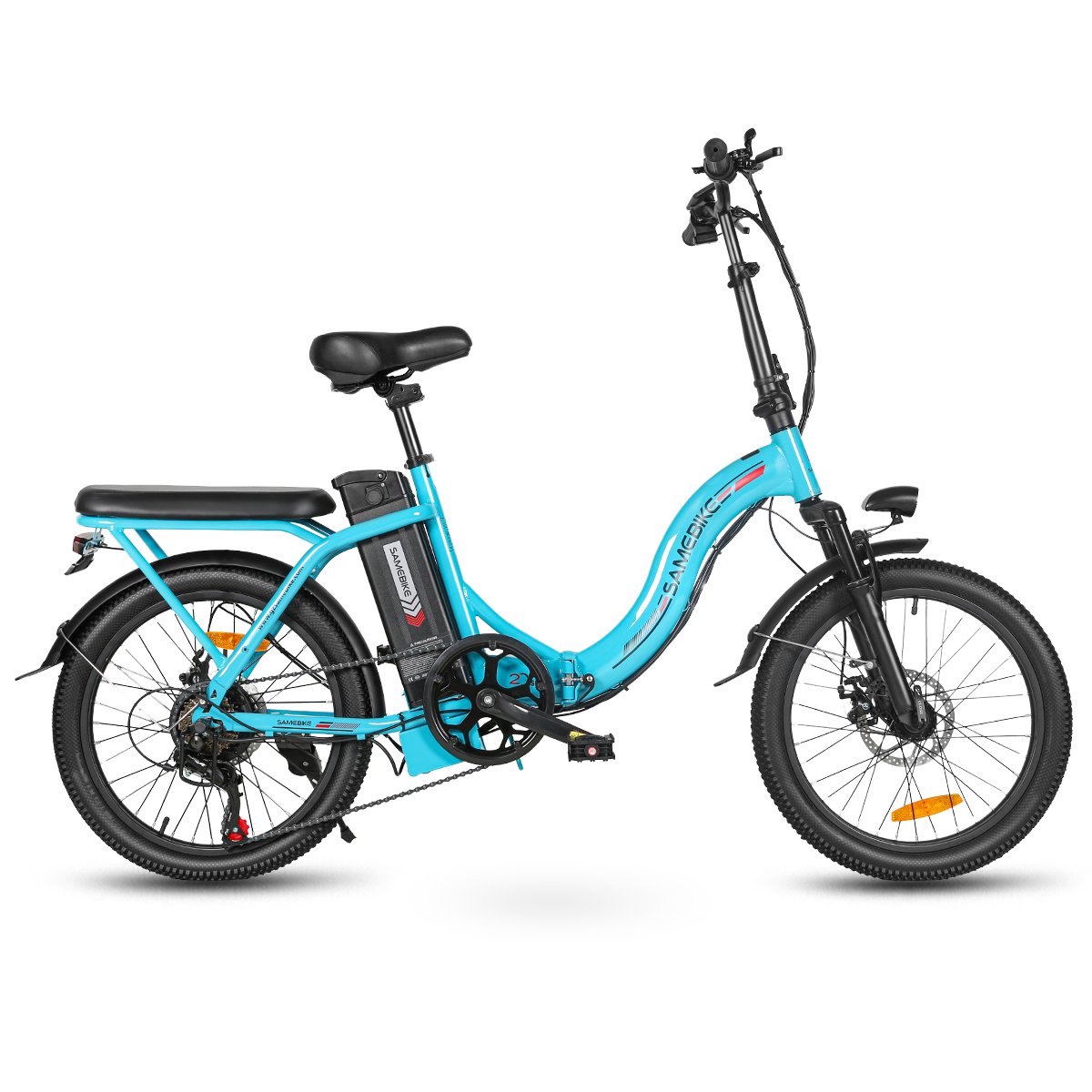 2024 SAMEBIKE 350W Electric City Bicycle Lady's Foldable 20-Inch Ebike with 36V12Ah  from EU Warehouse