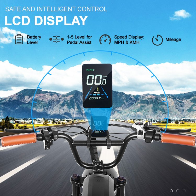 High Speed Electric Dirt Bike Adult Off-road Pedal Assist Retro Vintage Electric Moped Full Suspension Electric Mountain Bike