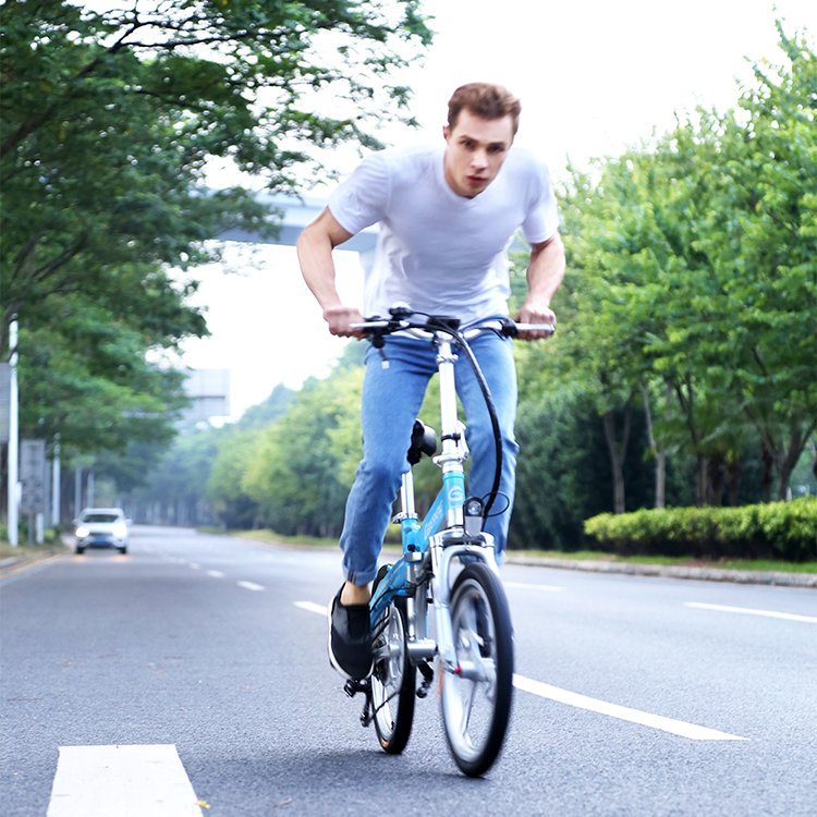 Foldable battery powered cheap adult battery power scooter Mini Size Folding Electric Bicycle 300W Electric City Bike