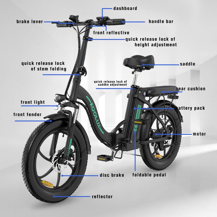Hot Sale 20*4.00 Foldable Electric Bike 48V 15Ah Electric City Bike, Off- road bike Folding Electric Bicycle Huge quantity stock