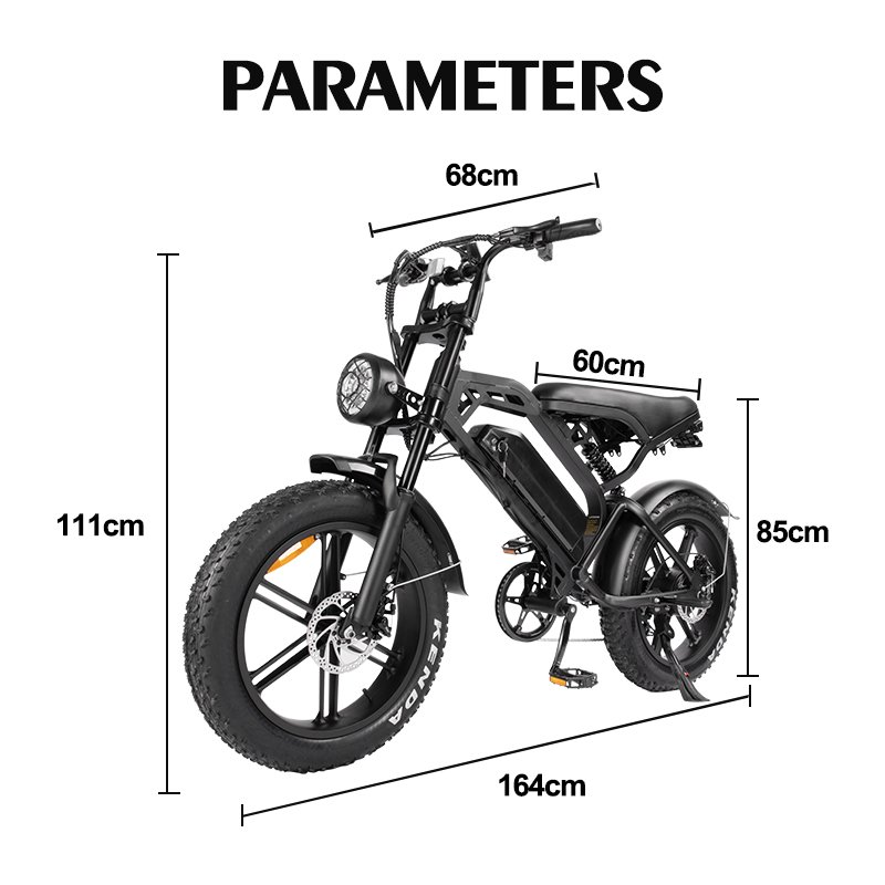 Factory Price Eu Us Warehouse 48v 15.6ah Electric Off Road Electric Mountain Bike Full Suspension With 20inch Fat Tire