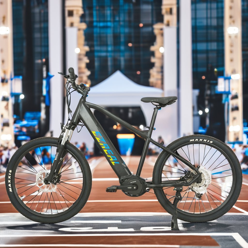 EZREAL 27.5 Inch Lightweight Electric Sports Mountain Bike 250W Mid Motor 36V Dirt Bike with Disc Brake Fat Tire Mountain Riding