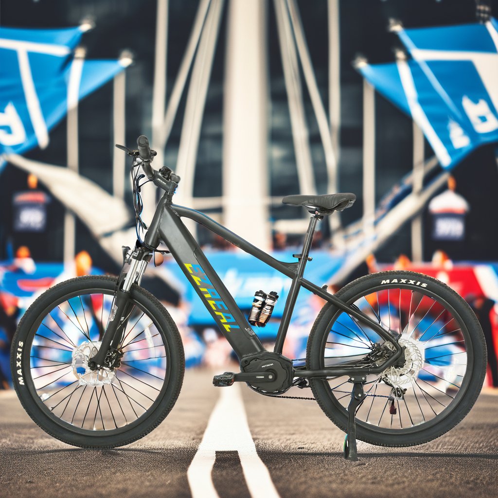 EZREAL 27.5 Inch Lightweight Electric Sports Mountain Bike 250W Mid Motor 36V Dirt Bike with Disc Brake Fat Tire Mountain Riding