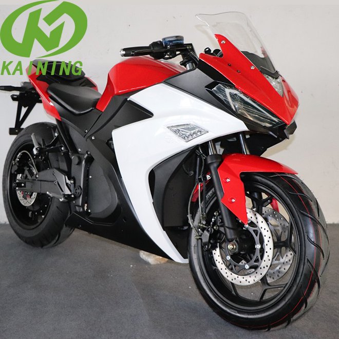 High Speed Reliable Red Power Li-ion Battery Electric Motorcycle 12000w