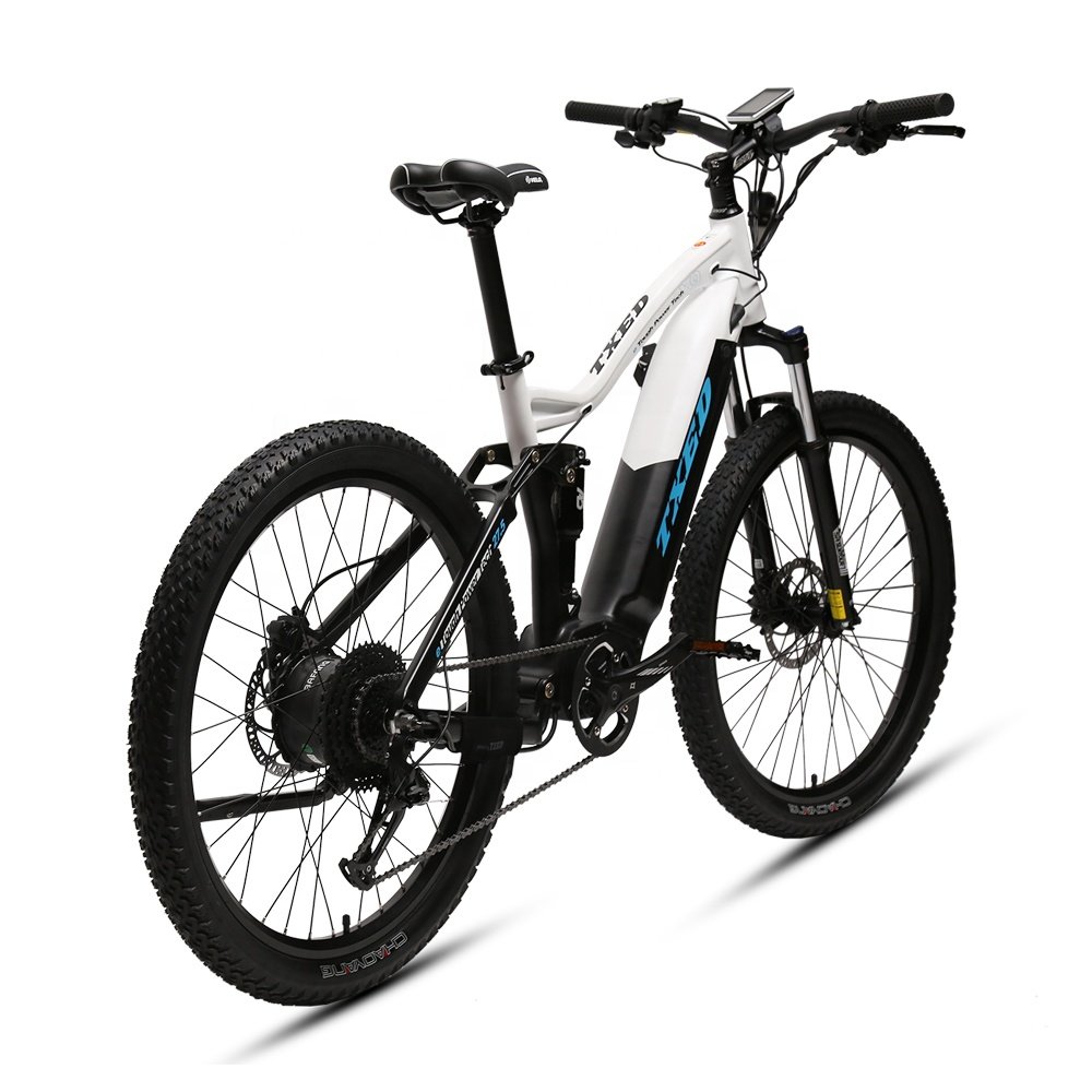 TXED Hydraulicdisc brake electric mountain bike 27.5 inch electric full suspension MTB 48V electric city bike
