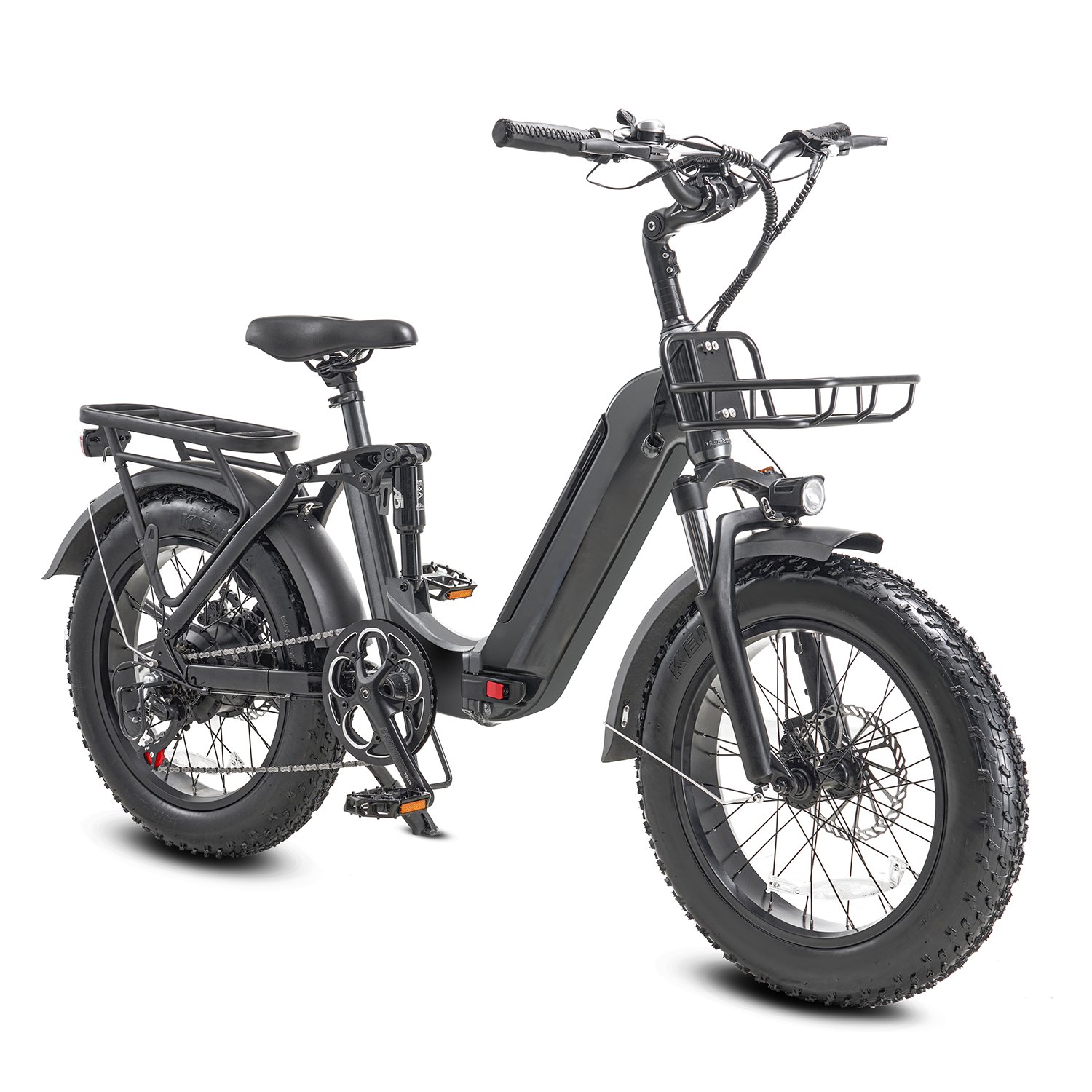 2024 New Design Cheap 20Ah 1000W Foldable Fat Tire Electric Bike High Quality Adult Electric City Bike For Adults